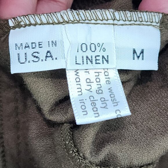 SuZen Women's 100% Linen Vintage Corduroy Button Front Jacket - M - Picture 7 of 8